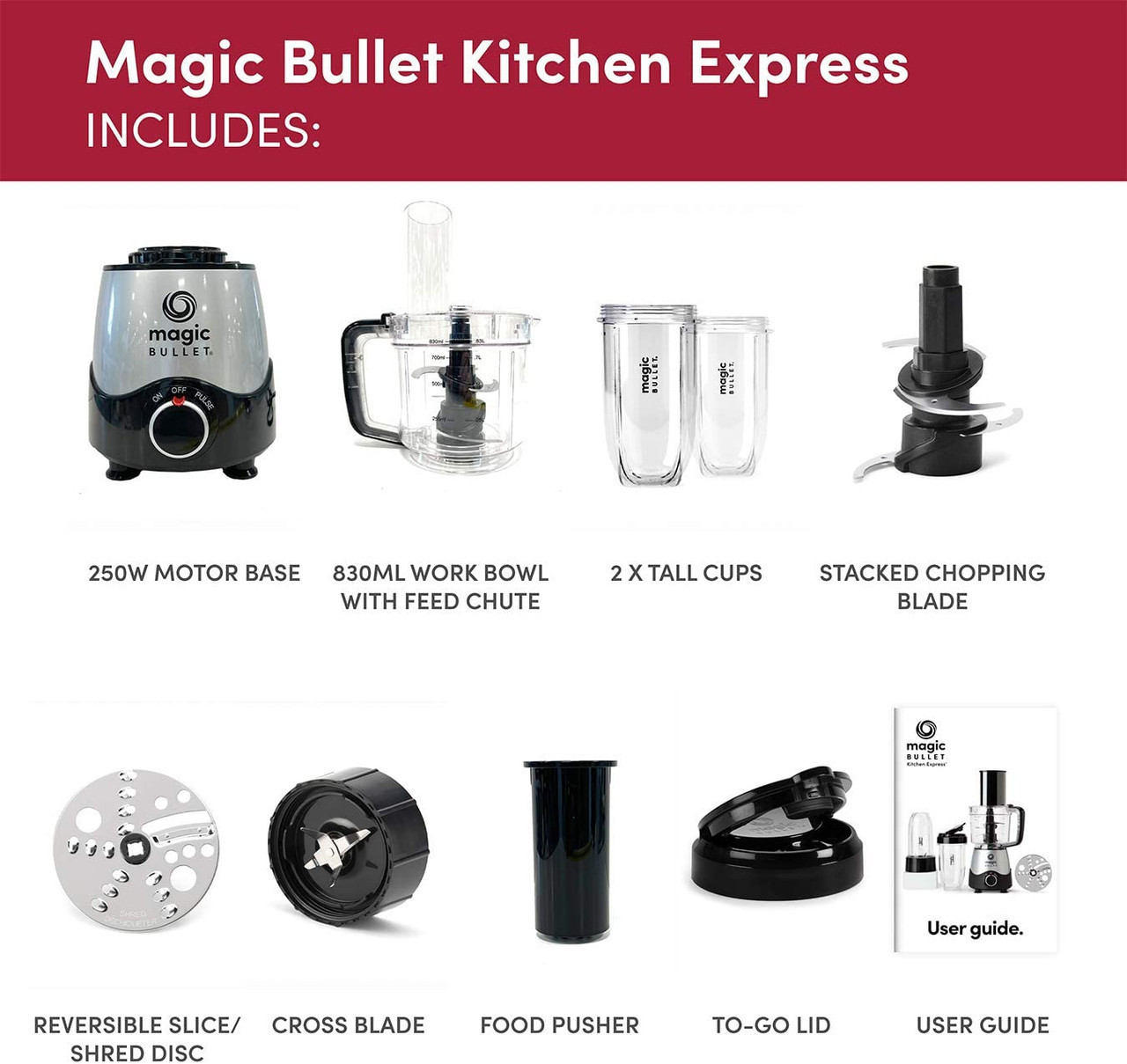 Blender Pitcher Cups, Compatible with 250W Original Magic Bullet Blender -  Kitchen Parts America