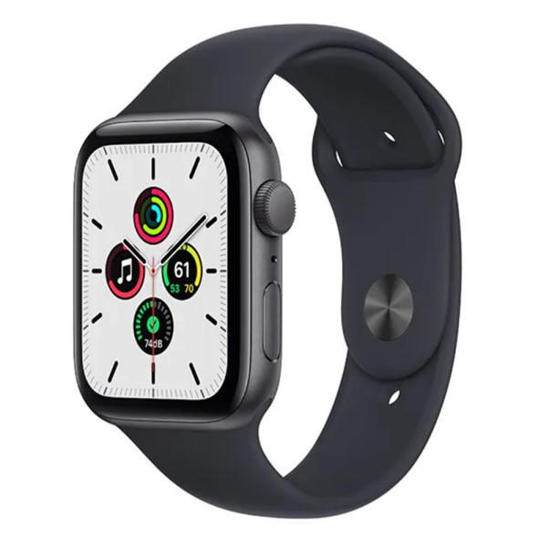 Apple Watch SE GPS, 44mm Space Grey Aluminium Case with Midnight