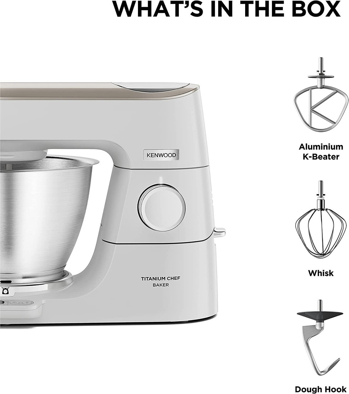 Box Kenwood Major Titanium KENWOOD Titanium Chef Baker Stand Mixer