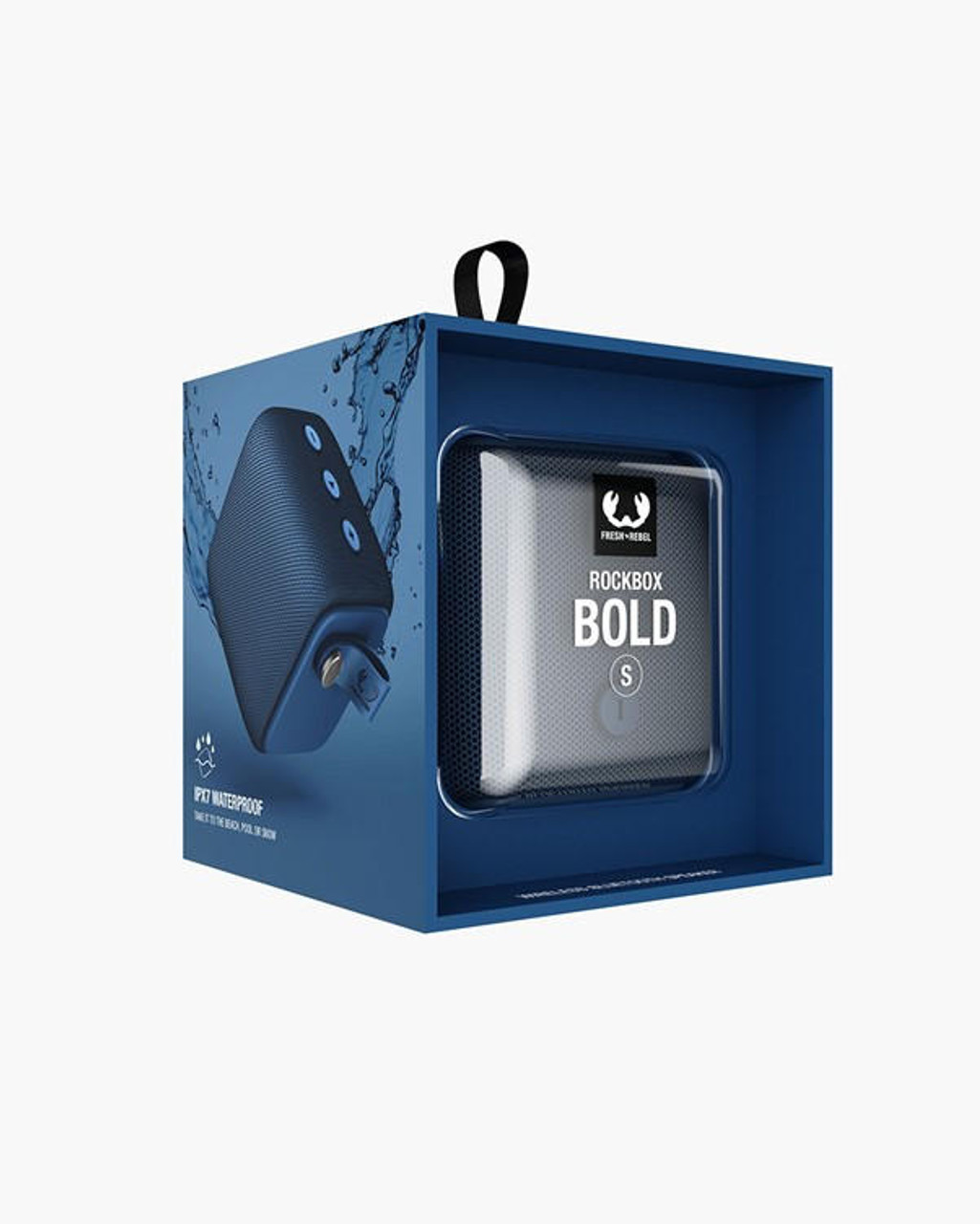 Fresh N\' Rebel Rockbox Bold S Waterproof Bluetooth speaker Steel Blue |  1RB6000SB