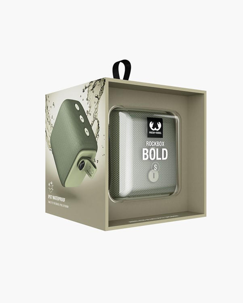 Fresh N\' Rebel Rockbox S Bold 1RB6000DG Dried speaker | Green Waterproof Bluetooth