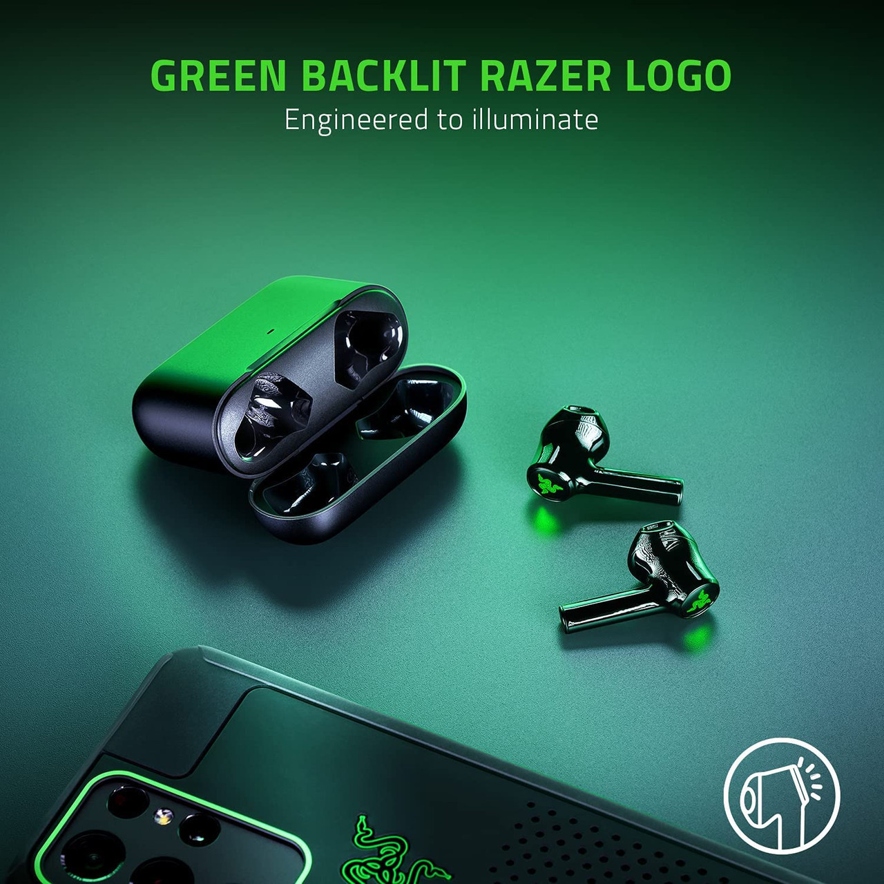Razer Hammerhead True Wireless X earphones | 36-RZ12-03830100-R3G1