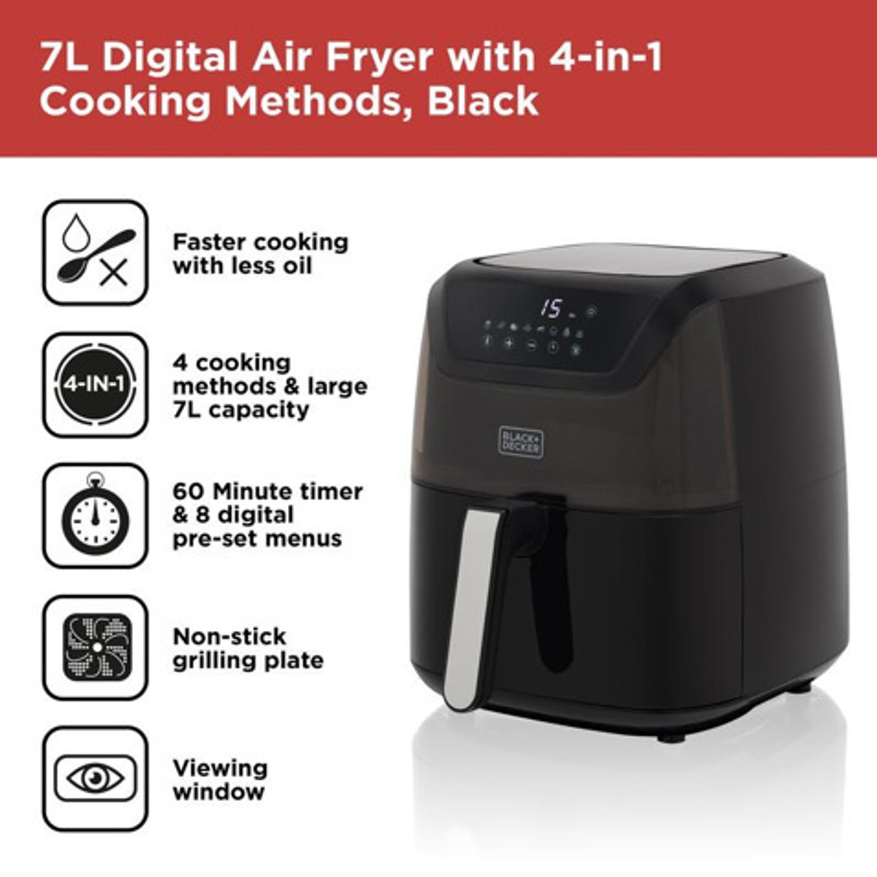 Black & Decker 7L Vizion Air Fryer Manual