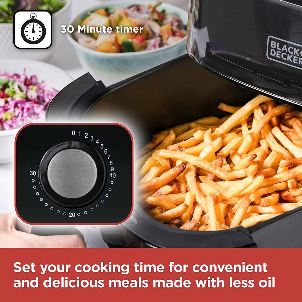 Black Decker 7L Vizion Air Fryer Digital BXAF17074GB expert.ie