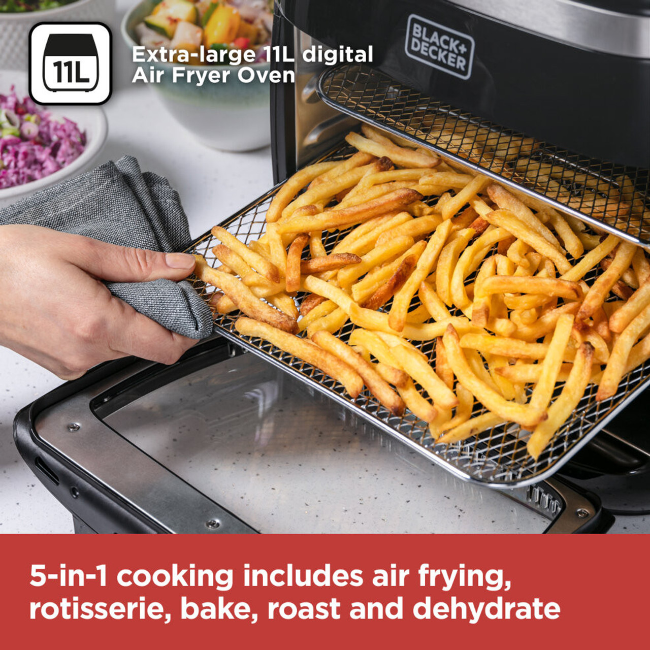 Cooks Professional Digital Air Fryer Oven, 11L Capacity