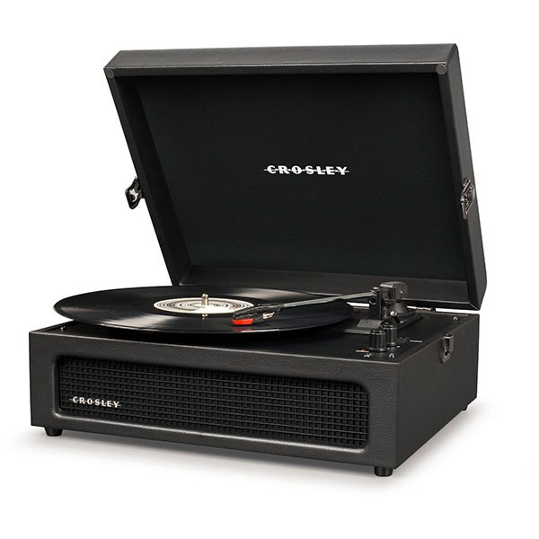 Crosley CR8017B-BK Voyager Portable Turntable with Bluetooth