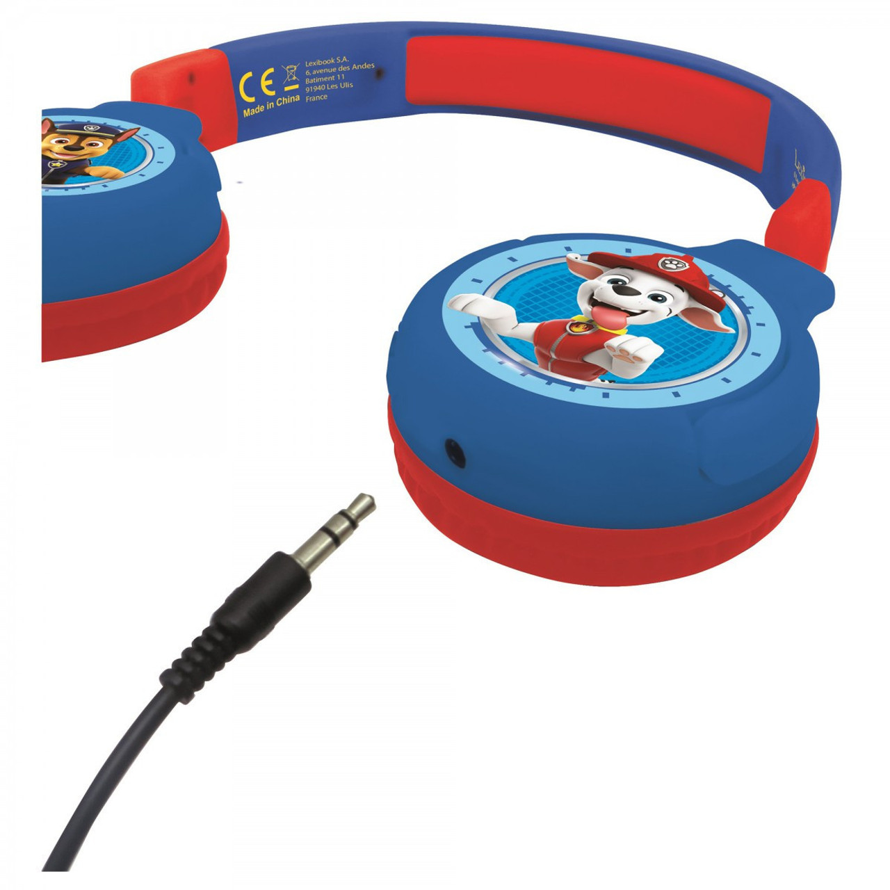 LexiBook 2 in 1 Bluetooth and Wired Headphones with kids safe volume Paw Patrol PPHPBT010PA