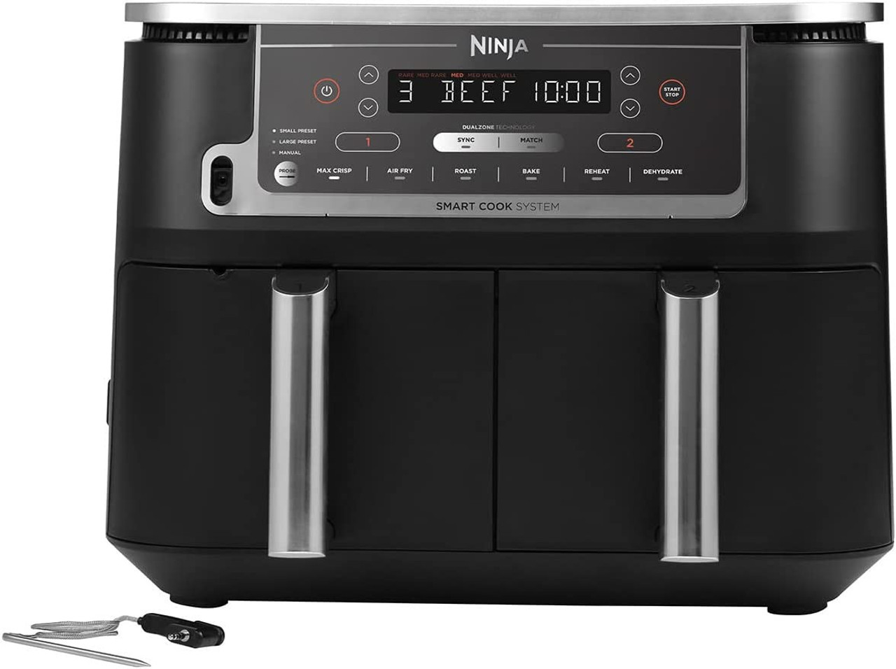Ninja Foodi MAX Dual Zone Air Fryer with Smart Cook System | AF451UK