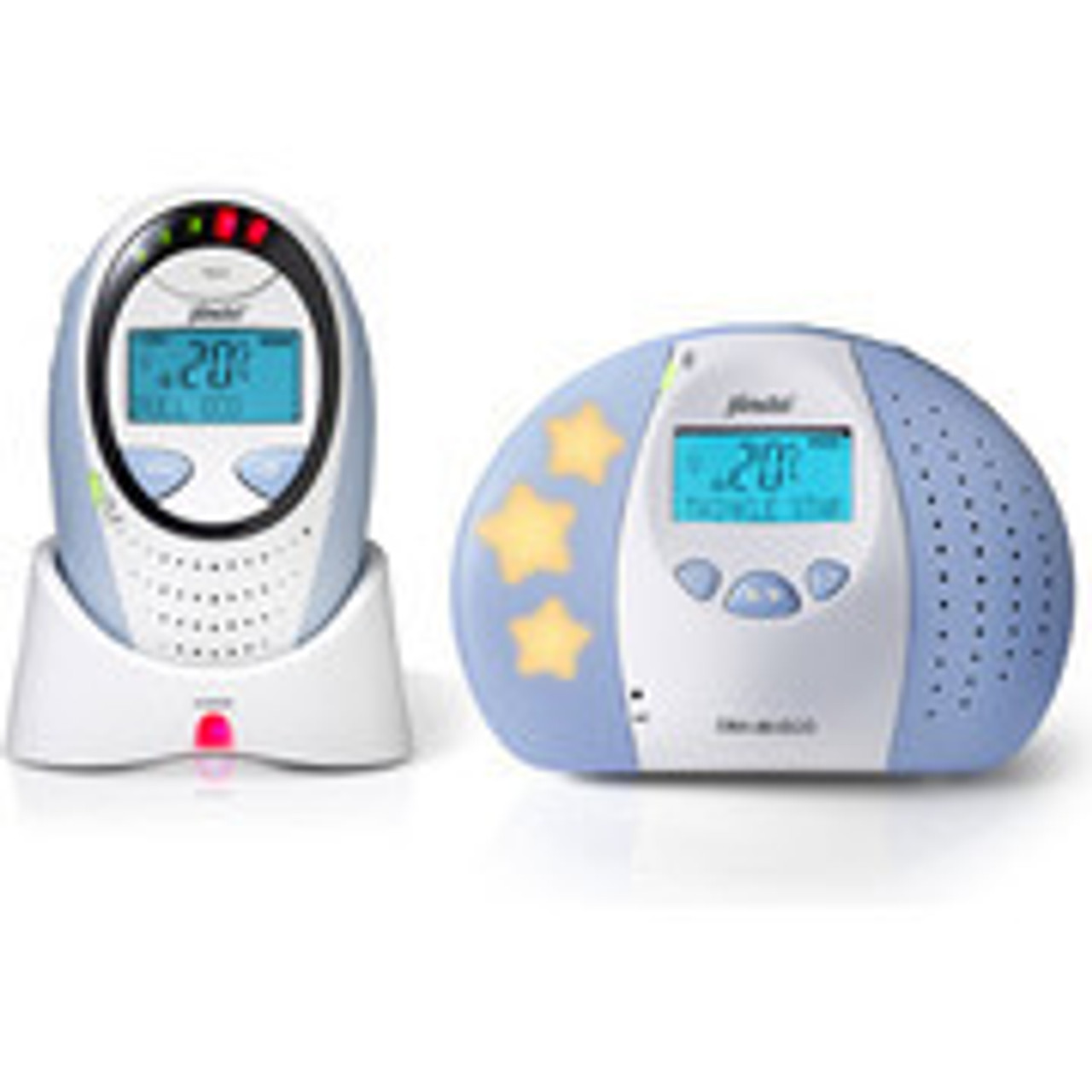 Alecto DBX-88 ECO Full Eco DECT Baby Monitor with Display - White/Blue 