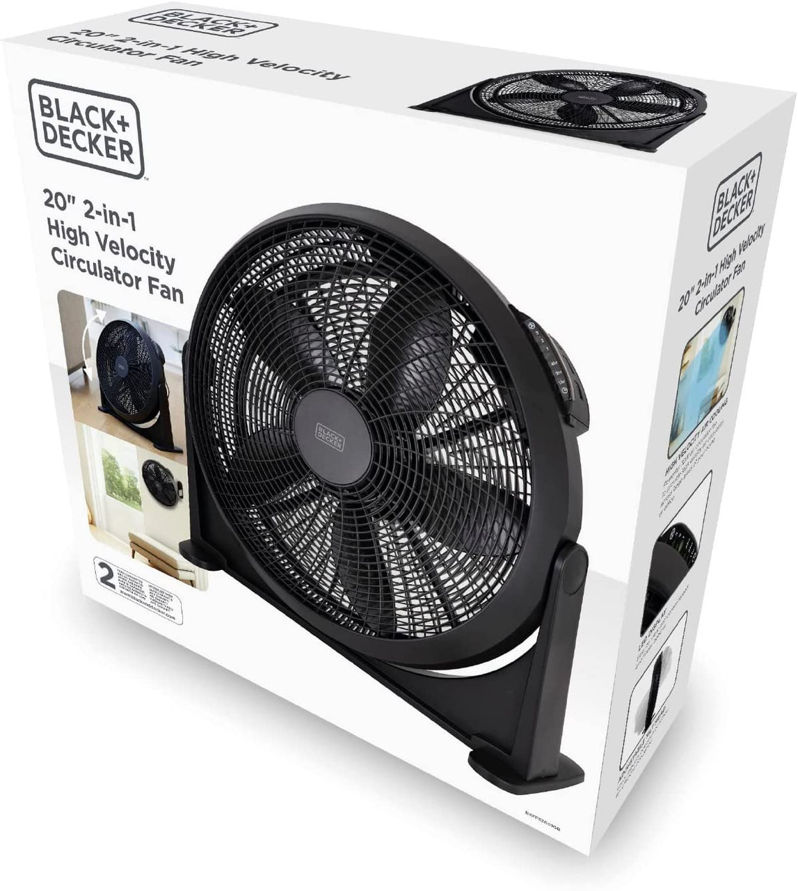 Black Decker 2 IN 1 Velocity Fan Black BXFF53001GB