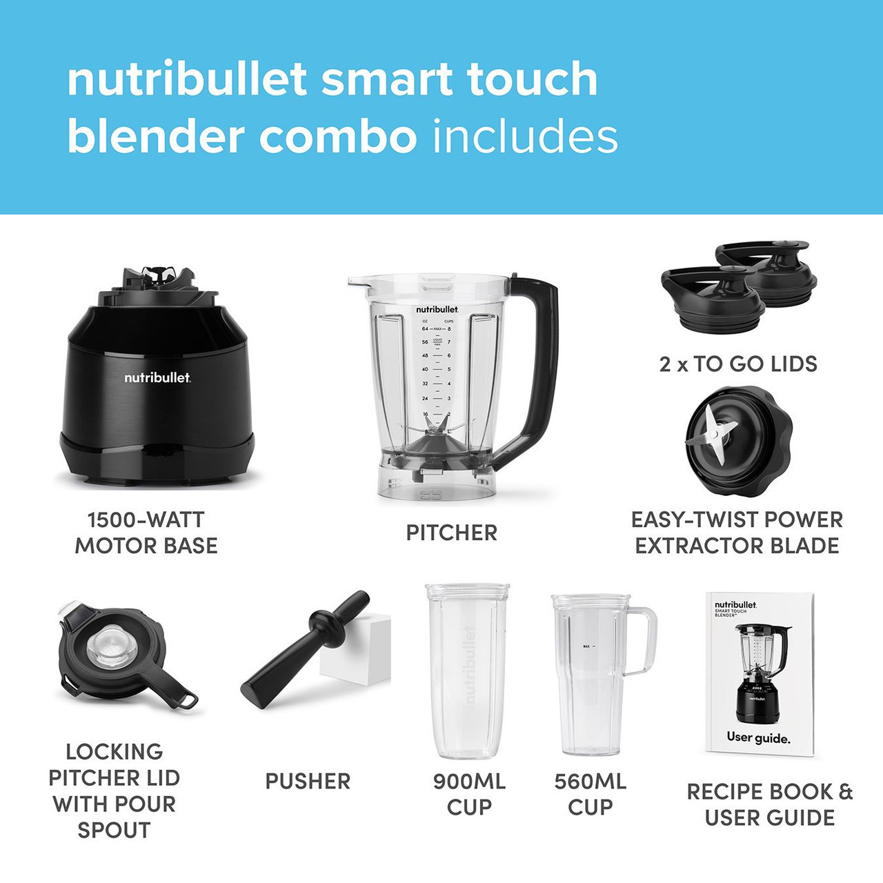 NutriBullet Smart Touch Countertop Blender & Reviews