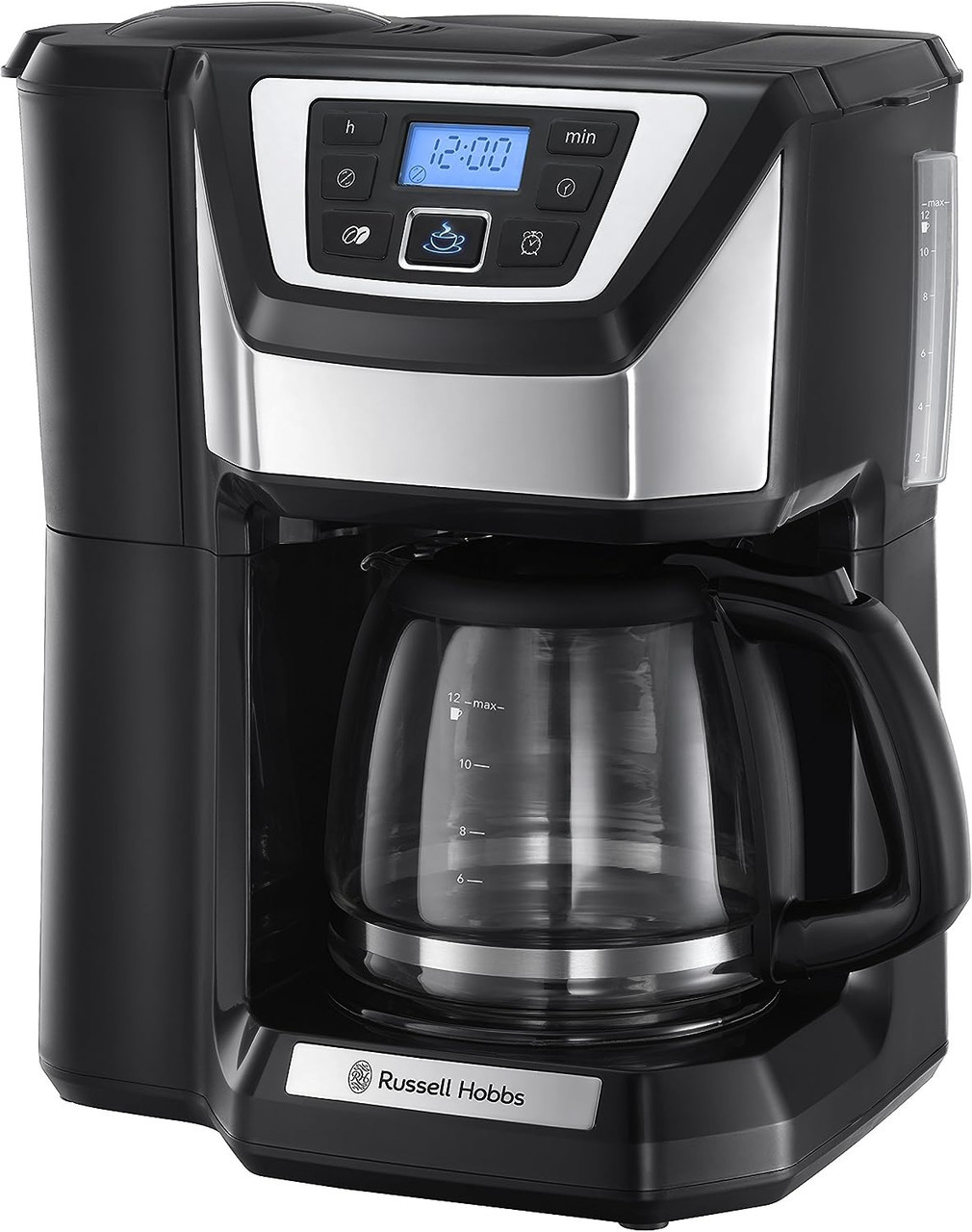 Russell Hobbs Glass 8 Cup Coffeemaker in Silver and Stainless Steel