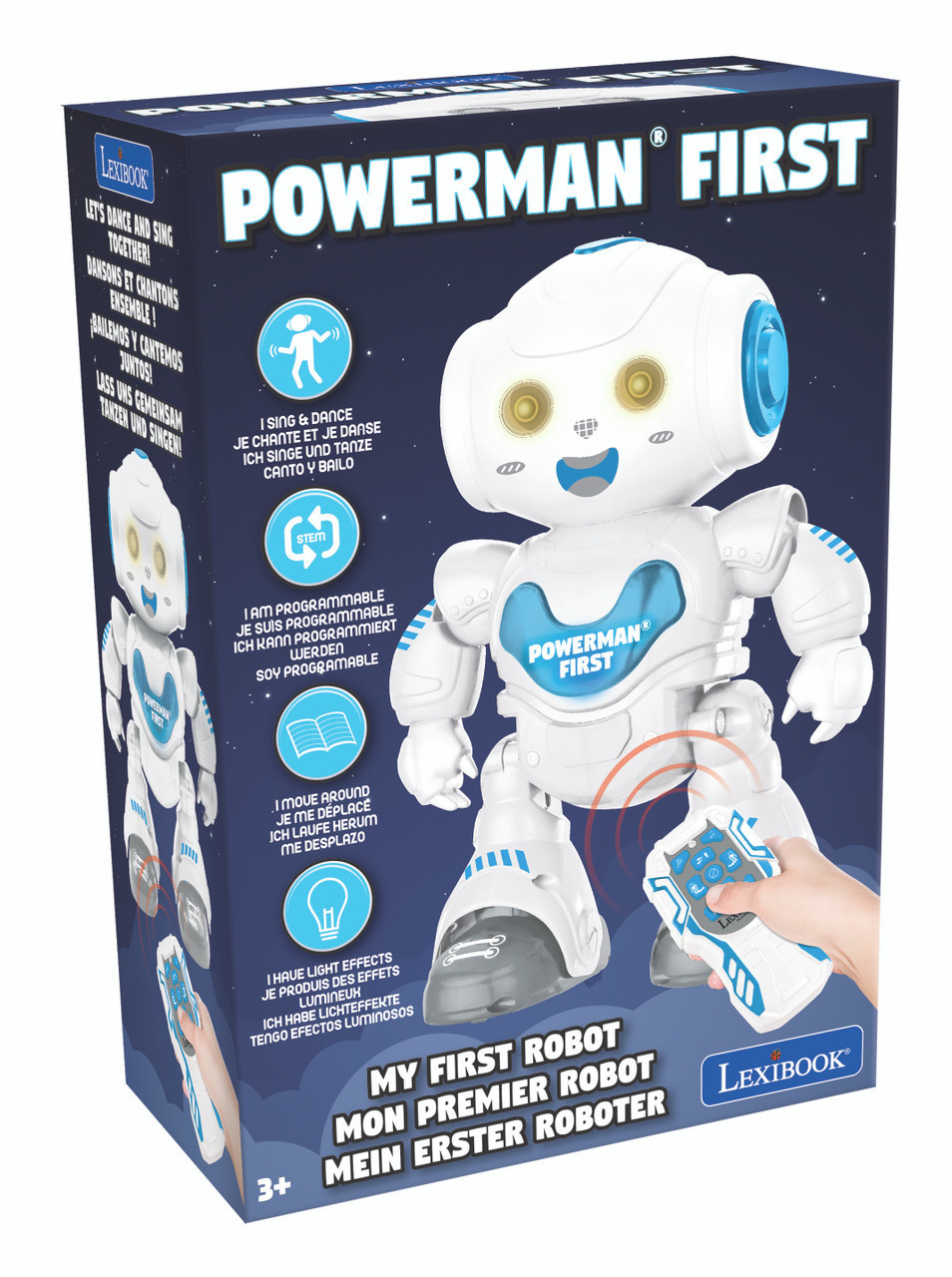 Lexibook Powerman® Roller – Interactieve Tuimelrobot – Geluids- En Lichteffecten – Met Gyroscoop – 10 Cm – Voor Kinderen