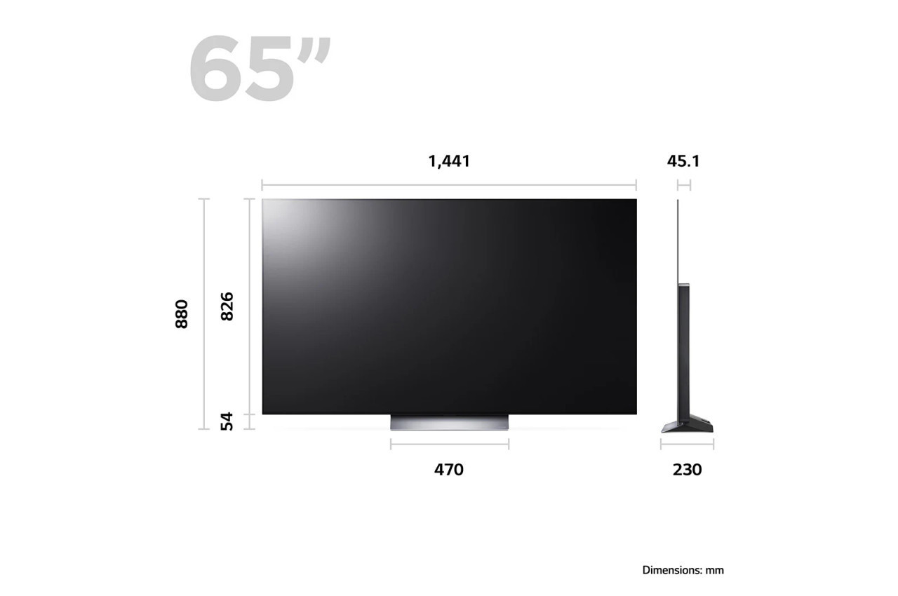 LG OLED evo C3 65 inch 4K Smart TV