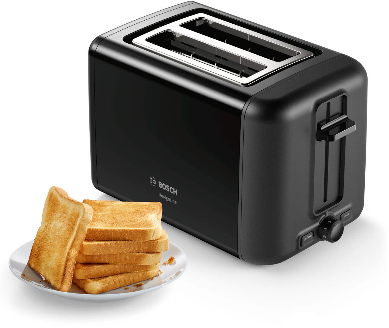 Bosch Compact DesignLine Toaster Black TAT3P423GB expert.ie