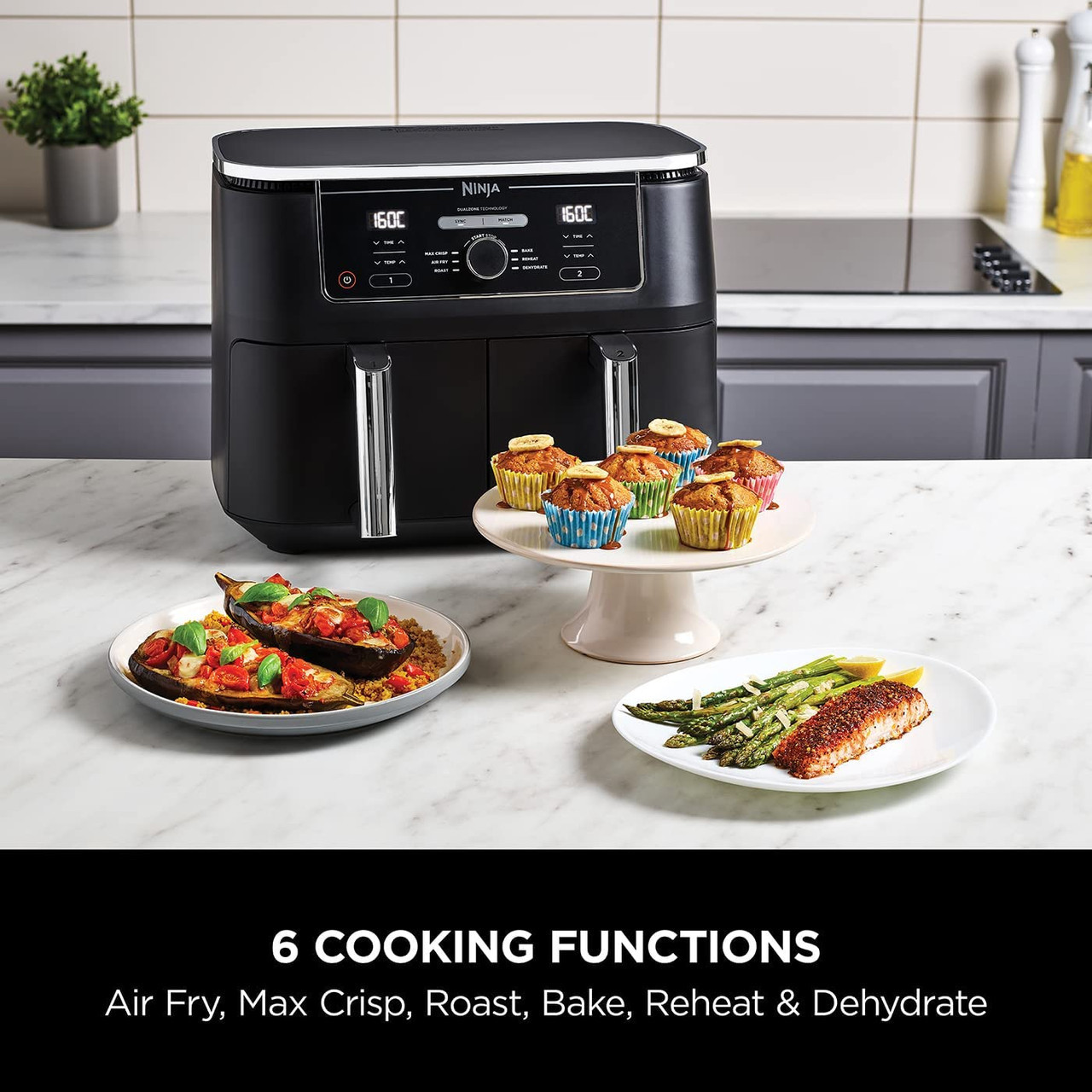 Ninja Foodi MAX 9.5L Dual Zone Air Fryer AF400UK