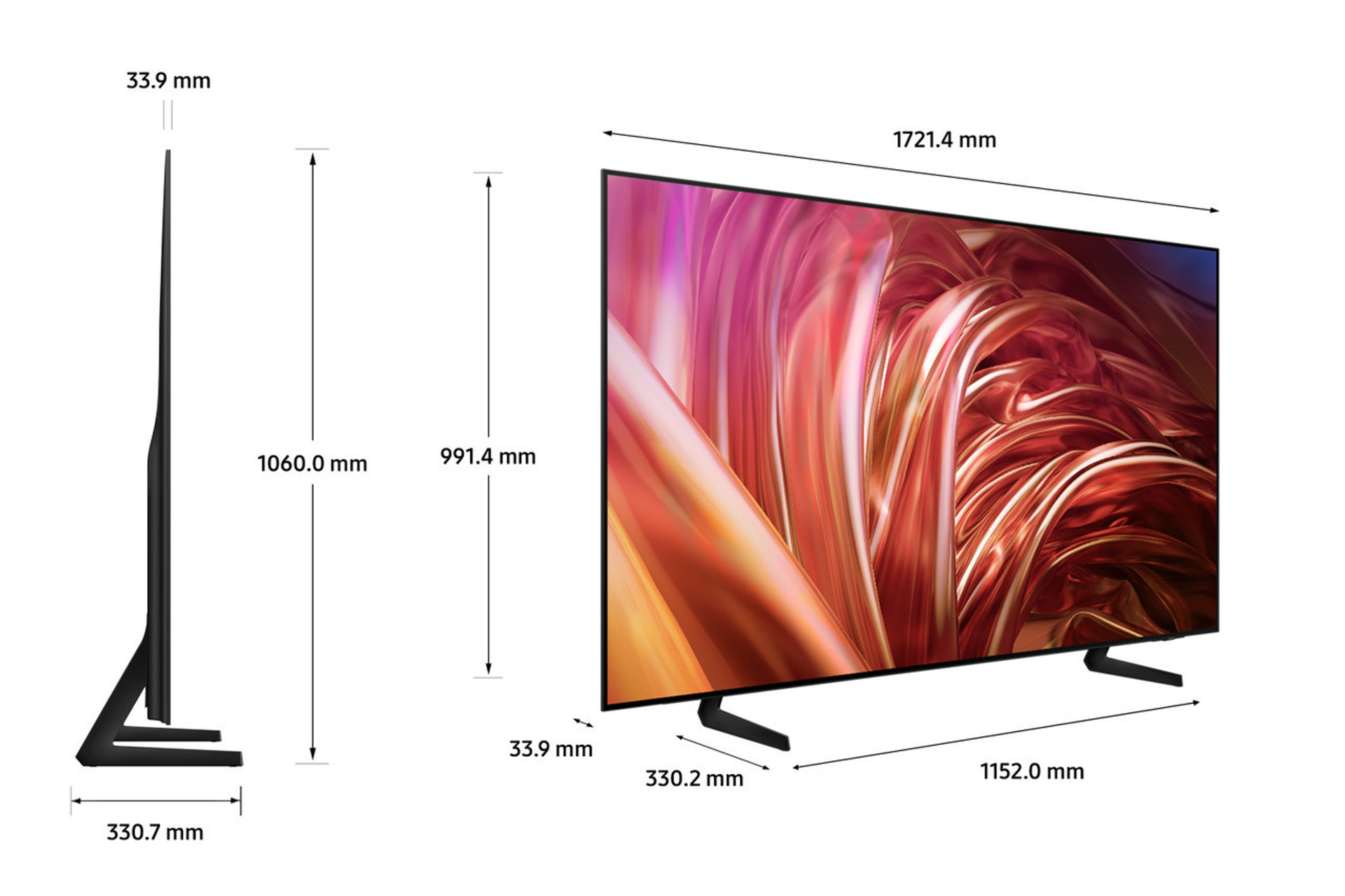 Ultra Viewing Angle With Anti-glare Samsung 77" S85D OLED 4K HDR Smart TV With Ultra Viewing Angle & Anti