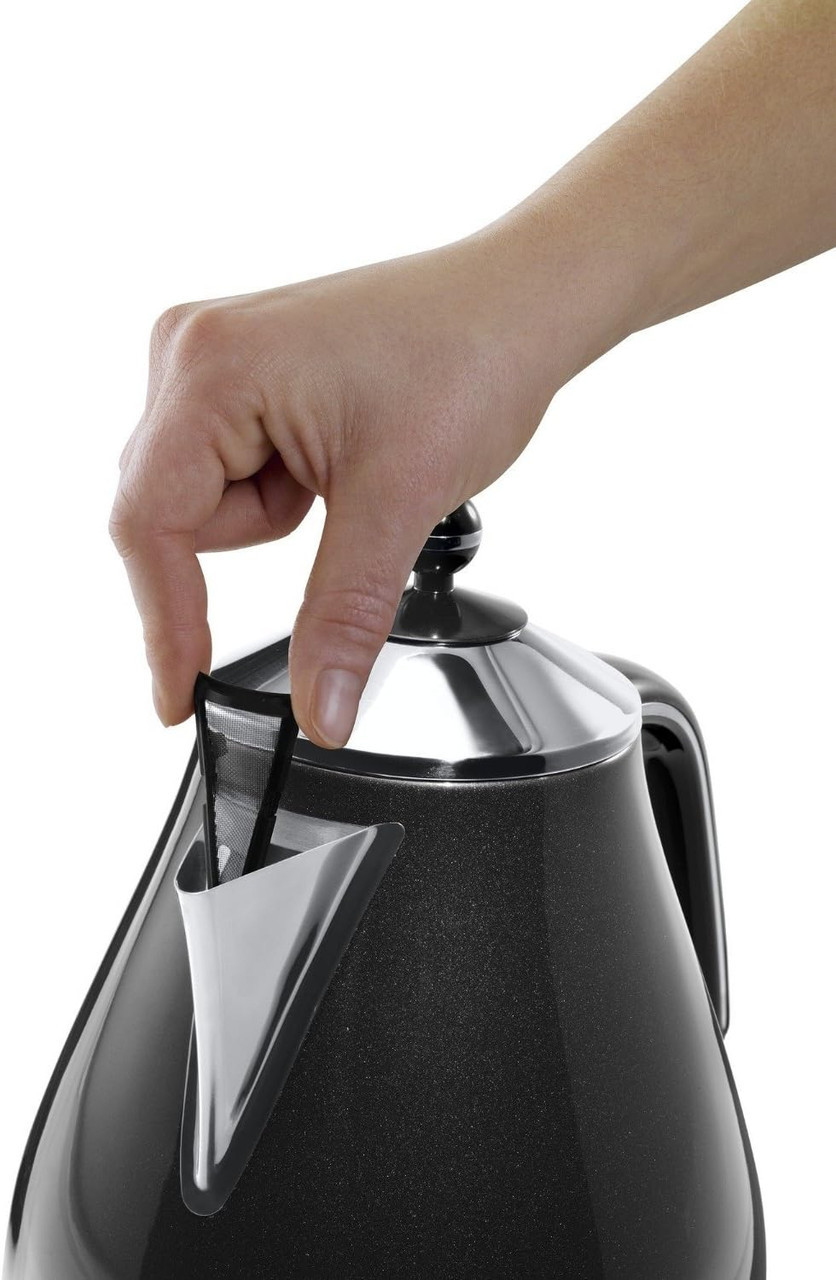 DeLonghi 1.7L Icona Micalite Kettle -Black | KBOM3001.BK - expert.ie