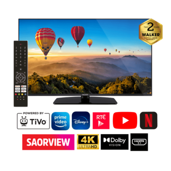 Walker 43″ 4K Smart TiVo Borderless TV | WP4K43251BRD - expert.ie