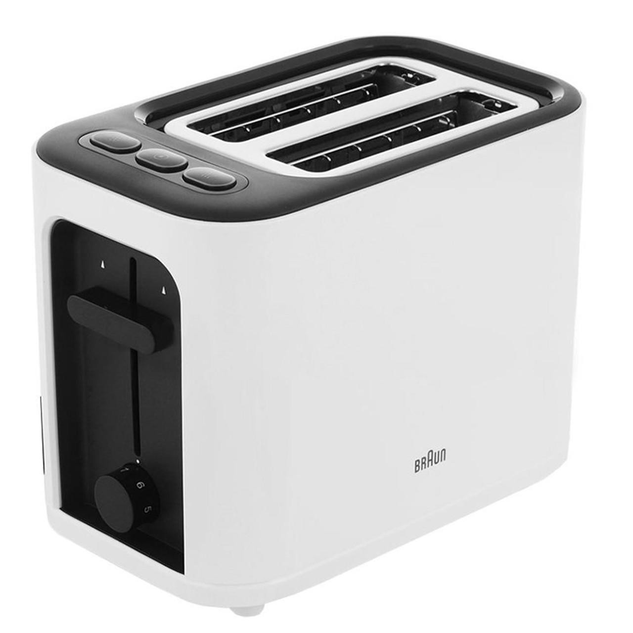 Braun Purease 2 Slice Toaster HT3000WH White