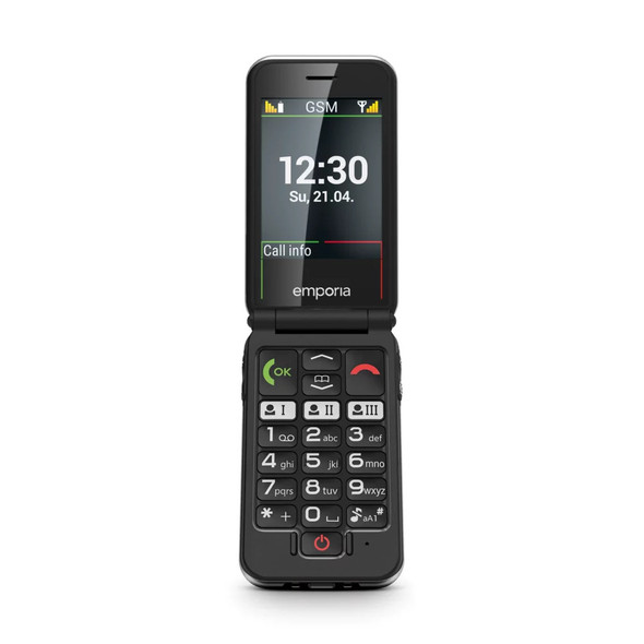  Emporia Joy LTE Flip Mobile Phone - Black | V228i-LTE_001 