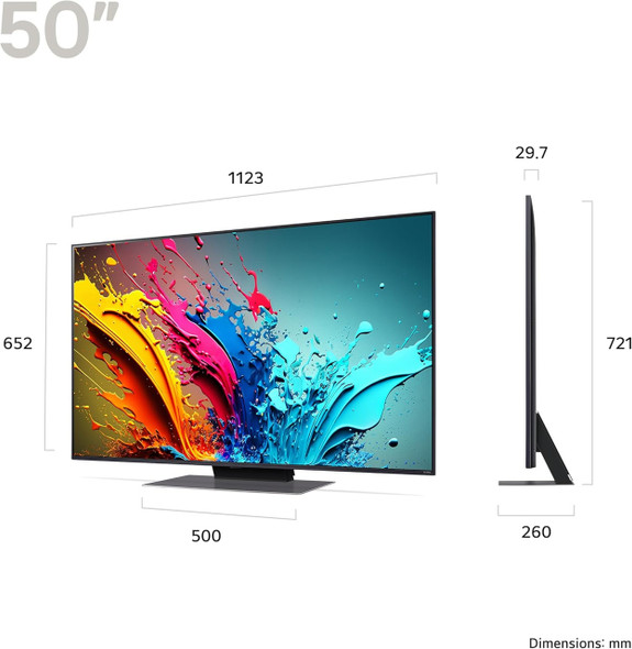 LG 50" QNED87 AI 4K Smart TV 2024 | 50QNED87T6B.AEK