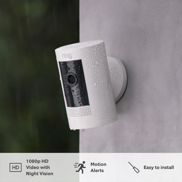Ring Battery Powered Stick Up Camera - White 2023 EU Gen3 | B0C5QXCP7Z