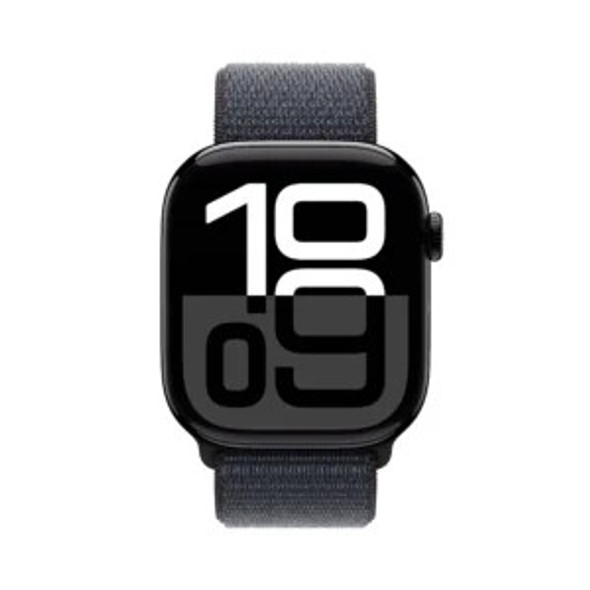 Apple Watch Series 10 GPS 42mm Jet Black Aluminium Case with Black Sport Band - S/M | MWWE3QA/A