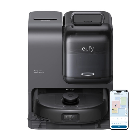 【新品】Eufy Robot Vacuum Omni E25 ブラック eufy Omni E25 12.9 in Robot Vacuum and Mop with Smart Navigation