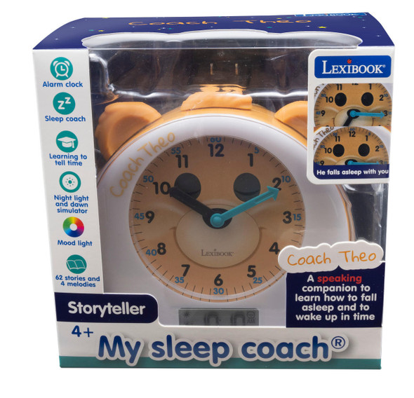  LexiBook THEO, My Sleep Trainer Educational Alarm Clock with storyteller feature and lights | RLT100EN-OPEN-BOX 