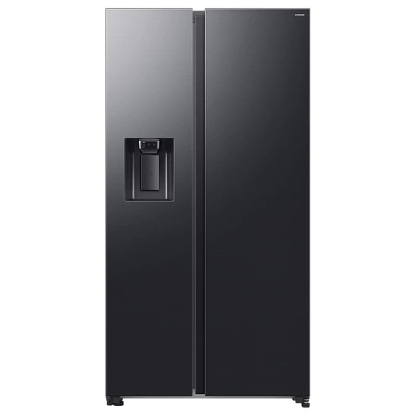 Samsung 640L Bespoke AI Series 6 American Style Fridge Freezer with SpaceMax - Black Stainless Steel | RS70F64KEFEU
