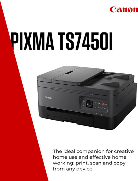 Canon PIXMA TS7450i Home Printer - Black | 5449C008AA