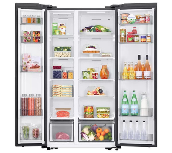  Samsung Series 6 SpaceMax American-Style Smart Fridge Freezer - Silver | RS57DG400EM9EU 