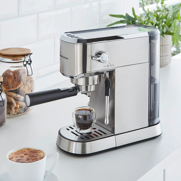  Morphy Richards Traditional Compact Pump Espresso Machine - Stainless Steel | 172022 