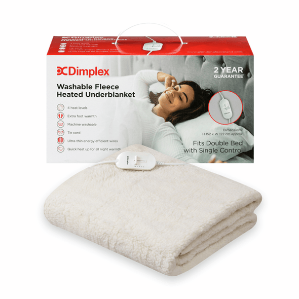  Dimplex Double Washable Fleece Heated Blanket | DFB2002 