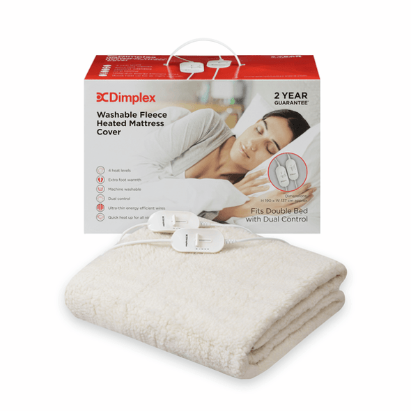  Dimplex Double Washable Fleece Heated Mattress Cover | DMC3002 