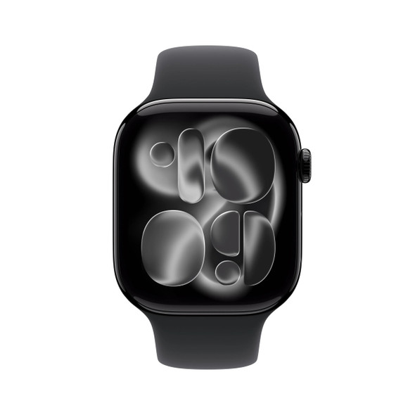  Apple Watch Series 11 GPS 46mm Jet Black Aluminium Case with Black Sport Band - M/L | MEUX4MP/A 