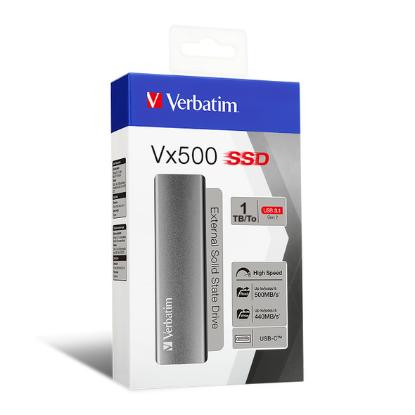  Verbatim Vx500 External SSD USB 3.2 Gen 2 1TB | 47444 