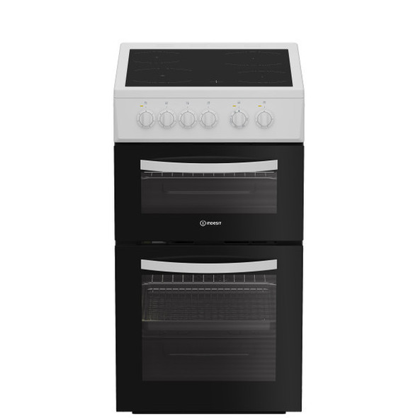 Indesit 50cm Electric Freestanding Double Cooker - White | ITE5VMW 