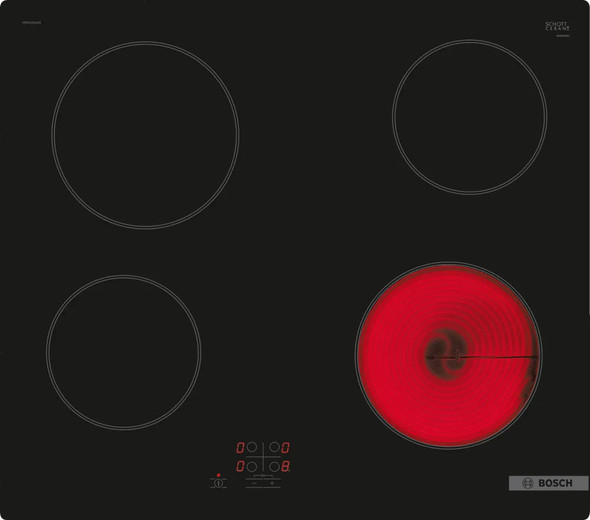  Bosch 60cm Series 2 Electric Hob - Black | PKE61RAA8B 