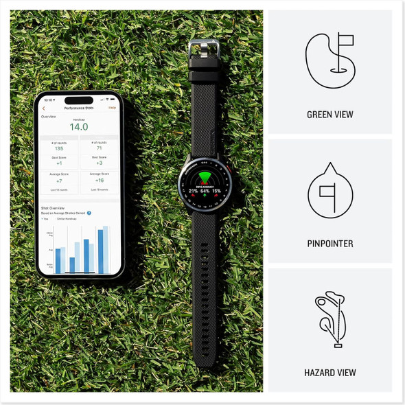  Garmin Approach S44 Golf Smartwatch - Black | 010-03009-00 