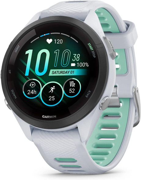  Garmin Forerunner 265S Music Smartwatch - White | 010-02810-14 