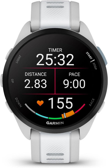  Garmin Forerunner 165 Smartwatch - Mist Grey and Whitestone | 010-02863-21 
