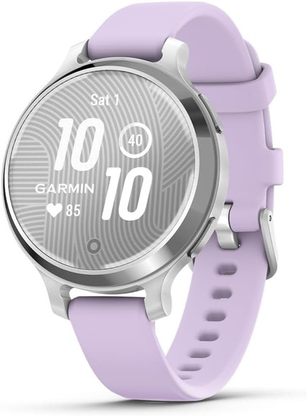  Garmin Lily 2 Active Smartwatch - Silver with Purple Jasmine Silicone Band | 010-02891-01 