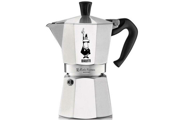  Bialetti ME3 Moka Express 3 Cup- Espresso Coffee Maker – Silver 