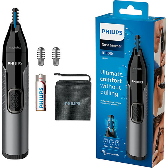  Philips NT3650/16 Battery Operated Nose, Ear & Eyebrow Trimmer 