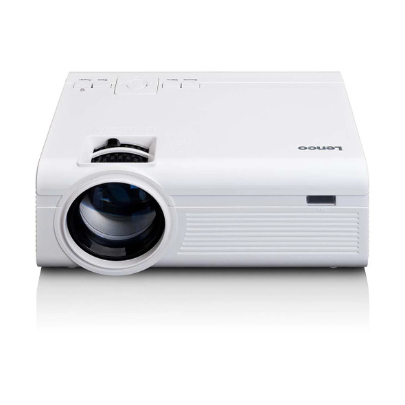 Lenco LENCO LPJ-280WH - LCD Projector with High Resolution, Supports Full HD 1080P Content – White 