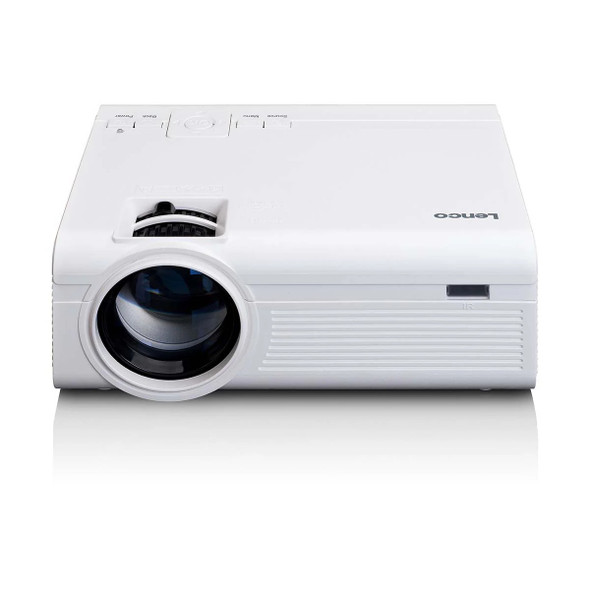 Lenco LENCO LPJ-280WH - LCD Projector with High Resolution, Supports Full HD 1080P Content – White 