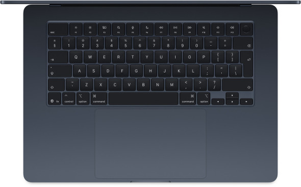  Apple 15" MacBook Air | Apple M4 chip with 10-core CPU and 10-core GPU | 16GB RAM | 256GB SSD - Midnight | MW1L3B/A 