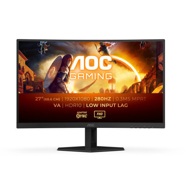  AOC 27” 280Hz LCD Curved Gaming Monitor - Black | C27G4ZXE 